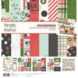 Products: Simple Stories - say Cheese Classic Mouse Christmas - 12x12 Collection Kit