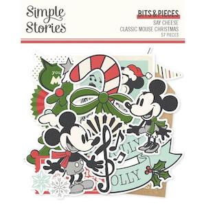 Simple Stories - Say cheese - Classic Mouse Christmas Bits & Pieces