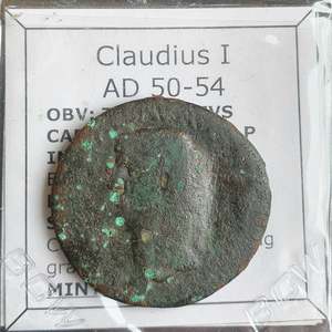 Uk Collection: #N333# Roman bronze Ae As coin of Claudius I from 50-54 AD