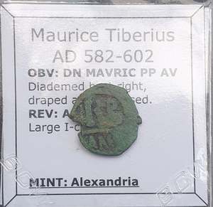 #e103# Byzantine 12 Nummi coin of Maurice Tiberius from 582-602 AD