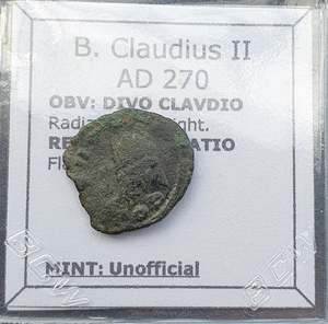 #Q477# Roman barbarous coin of Claudius II from 270 AD