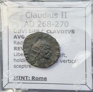 All: #Q482# Roman Antoninianus coin of Claudius II, minted between 268-270 AD