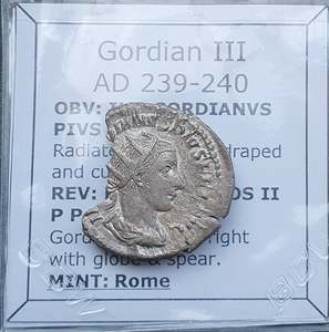 All: #o301# Roman silver Antoninianus coin of Gordian III from 239-240 AD