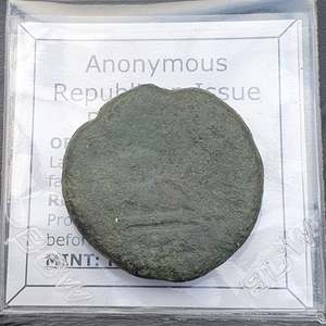 All: #N979# Anonymous Roman Republican Æ AS coin from 157-156 BC