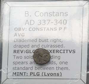 #o530# Roman barbarous issue bronze coin issued by Constans from 337-340 AD