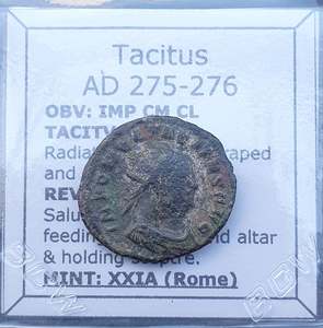 #q089# Roman Antoninianus coin of Emperor Tacitus from 275-276 AD
