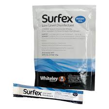 Disinfectants: WHITELEY SURFEX LOW LEVEL DISINFECTANT POWDER 8.5G (CARTON)