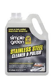 Eco Friendly: SIMPLE GREEN STAINLESS STEEL CLEANER & POLISH 4L