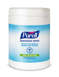 Hand Sanitiser: PURELL HAND SANITIZING WIPES 270PC CANISTER