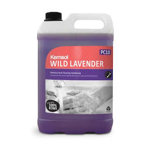 Personal Care: KEMSOL WILD LAVENDER MOITURISED FLOWING HAND SOAP 5L