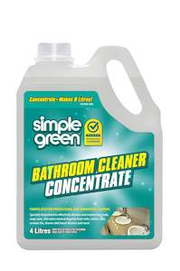 Washroom: SIMPLE GREEN BATHROOM CLEANER CONCENTRATE 4L