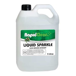 Window: RAPID CLEAN LIQUID SPARKLE GLASS WASHING DETERGENT 5L