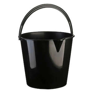 Bucket Caddy: SABCO 9.6L SPOUT BUCKET - BLACK