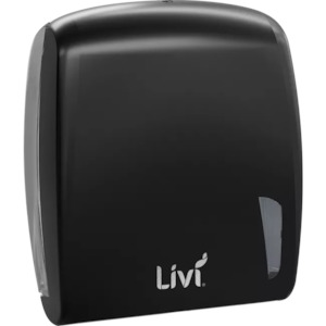 LIVI SLIMFOLD TOWEL CARBON BLACK DISPENSER