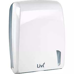 Hand Towel: LIVI INTERFOLD TOWEL DISPENSER | WHITE