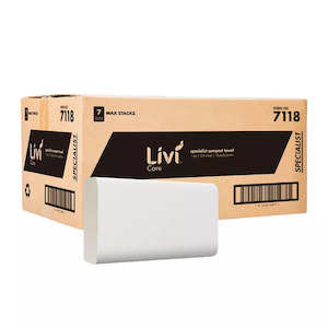 LIVI CARE COMPACT HAND TOWEL | 1PLY 120SHEET X 18 CARTON