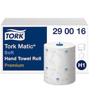 Hand Towel Paper: TORK H1 MATIC EXTRA SOFT HAND TOWEL ROLL | 2PLY 100M X 6 CARTON