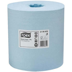 Hand Towel Paper: TORK M2 CENTREFEED BASIC PAPER BLUE | 1PLY 280M X 6 CARTON