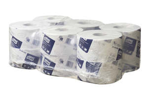 TORK T2 MINI JUMBO TOILET ROLLS | 2PLY 200M X 12 CARTON