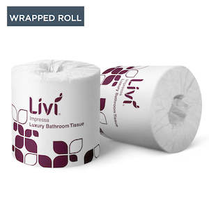 LIVI IMPRESSA LUXURY WRAPPED TOILET ROLLS | 3PLY 225SHEET x 48 CARTON