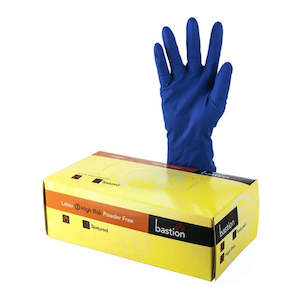 Gloves: BASTION LATEX HI RISK GLOVES CARTON 10 X 50PK