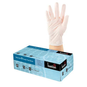 Gloves: BASTION NITRILE SOFT WHITE GLOVES CARTON 10 X 100PK