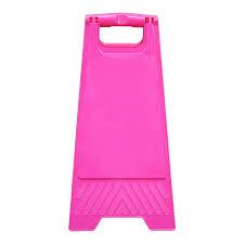 Signage: GALA A-FRAME SAFETY SIGN - BLANK PINK