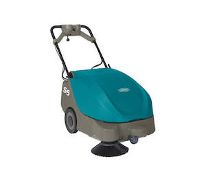 Walk Behind Sweeper Machines: TENNANT S5 BATTERY SWEEPER