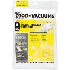 Bags: ELECTROLUX MONDO SMS MULTI LAYERED VACUUM CLEANER BAGS 5 PACK (F011)