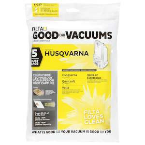HUSQVARNA QUALCRAFT SMS MULTI LAYERED VACUUM CLEANER BAGS 5 PACK (F023)