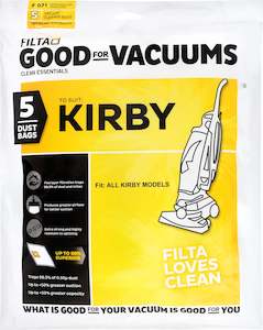 Bags: KIRBY TYPE F SMS MULTI LAYERED VACUUM CLEANER BAGS 5 PACK (F071)