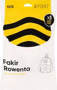 ROWENTA SMS MULTI LAYERED VACUUM CLEANER BAGS 5 PACK (F047)