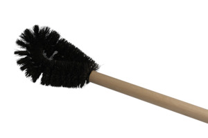 WOODEN HANDLE FIBRE TOILET BRUSH