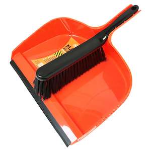 Dust Pans Lobby Sets: MAXI LARGE DUST PAN SET | ORANGE