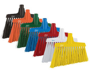 Brooms Brushes Brooms: VIKAN FLOOR BROOM HEAD ANGLE BRISTLES | HARD 290MM