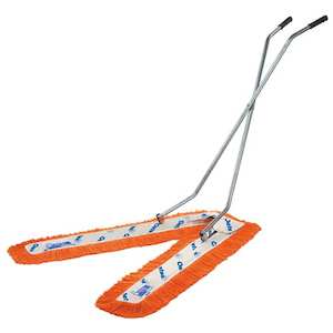 Dust Mops: OATES DUST CONTROL SCISSOR MOP COMPLETE | ORANGE