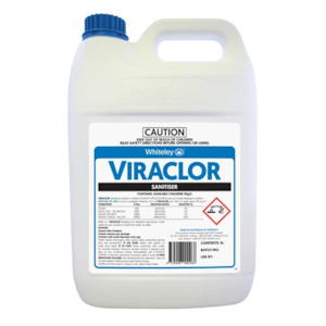 WHITELEY VIRACLOR SANITISER 5L (CARTON 2PC)