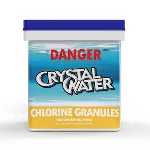 Pool Spa: CRYSTAL WATER CHLORINE GRANULES 10KG 70%