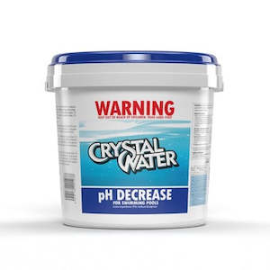CRYSTAL WATER PH DECREASE