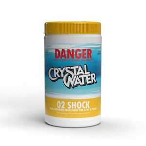 Pool Spa: CRYSTAL WATER 02 SHOCK 1KG NON CHLORINE TREATMENT