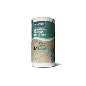 Bin Liners: ECOPAK 27L OCEAN PLASTIC BIN LINER