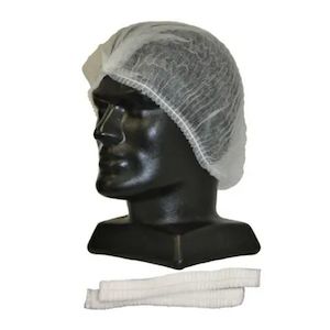 53CM WHITE BOUFFANT HAIR NET 100PKT