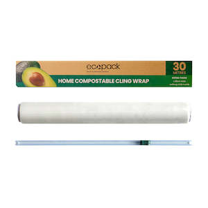 Food Wrap: ECO PACK HOME COMPOSTABLE CLING WRAP 30M