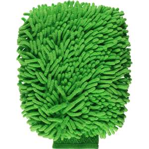 MICROFIBRE GLOVE/MITT DUSTING - CLEANING GREEN