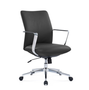 Home Office: Chair Solutions Director Leather Chair - Mid Back