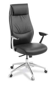 Eden Domain Black Leather Chair