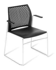 Conference Chairs: Eden Net Chair with Arms