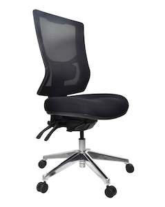 Mesh Task Chairs: Buro Metro II High Back 24/7 Chair - Chrome Base