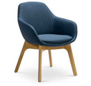 Reception Seating: Mobel Ava Chair Timber Base