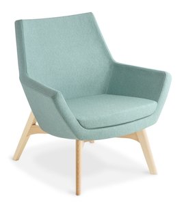 Eden Eton Mid Back Timber Leg Chair